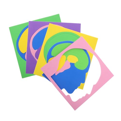 Vaguelly 4 Piezas Rompecabezas Cerebral para Rompecabezas de anatomía Juego de Tallo Modelo de anatomía del Cerebro Humano Juego de Rompecabezas para Rompecabezas de Eva