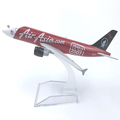 DAGIJIRD 1/400 Scale Asia Best 2007 A320 Model Passenger Plane Model Metal Airplane Model with Display Stand