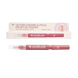 VICTORY NAIL Ceramic Cuticle On/Off Oil Pusher Cuticle Pusher (4 colors) (Rose)