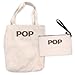 Pattern Pop - Personalized Modern Initial Bag Set - Graphic Canvas Tote and Cosmetic Bag - Great for Bridesmaidâ€™s Gifts - Includes 14.5â€ x 16â€ Tote and 9â€ x 6â€ Cosmetic Bag - Modern Monogram