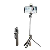 stick de selfie portátil multifuncional, con bluetooth inalámbrico y trípode integrado, la longitud del producto puede alcanzar 100 cm, y el rango de conexión inalámbrica puede alcanzar los 10 metros. la nueva experiencia es muy adecuada para selfies, fotos de grupo, discos de vida, vida social, etc.