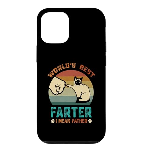World's Best Farter I Mean Father Funny Cat ���̓� 2026 �X�}�z�P�[�X iPhone 12/12 Pro �p