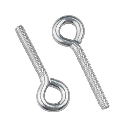 12X Schraube Ring Augenbolzen Augen Schraubösen 304 Edelstahl Scrauben Runde selbstschneidende Schrauben mit Kontermuttern (M5)