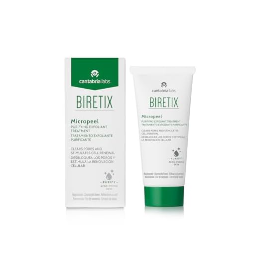 Cantabria Labs Biretix Micropeel, 50 ML.- Limpiador exfoliante y Renovador Epidérmico suave, con efecto micro-peeling, 50 Mililitros