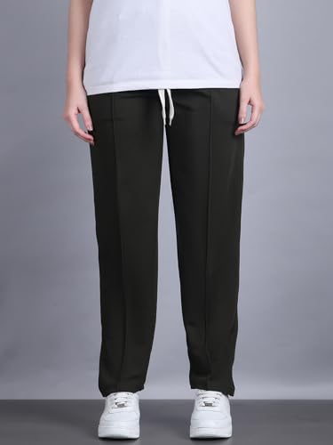 Image of Mack Jonney Solid| Relaxed Fit | Cotton Trackpant for Women-M27