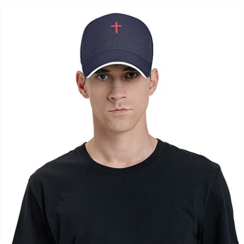 Gorra ajustable unisex estilo béisbol azul marino miniatura 7