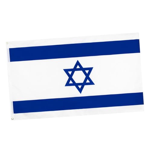 Kisangel Bandiere Decorative Israele Poliestere Facili Appendere Resistenti e Riutilizzabili Per All e Decorazioni Festive
