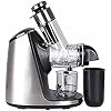 Masticating Juicer, Slow Juicer Extractor, Cold Press Juicers with Quiet Motor, Slow Masticating Juicer Machines with Brush, for High Nutrient Fruit & Vegetable Juice