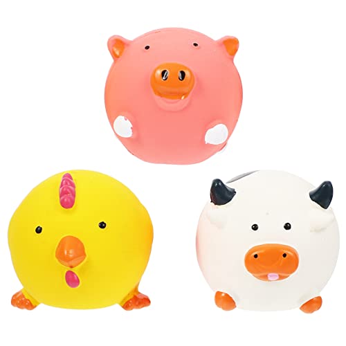 Juguetes Mordibles Sonoros de Látex para Perros POPETPOP 3 Pzs miniatura 1
