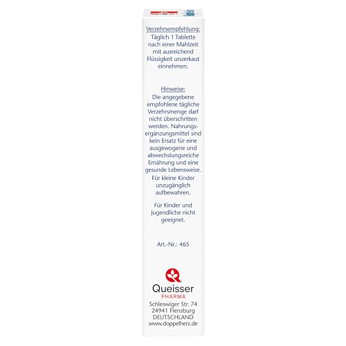 Doppelherz B-Komplex DEPOT mit Folsäure - B-Vitamine als Beitrag für die normale Funktion des Nervensystems und den normalen Energiestoffwechsel - 45 Tabletten