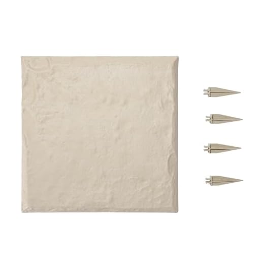 VEVOR Garden Stepping Stones, 16Pcs 15.5 x 15.5 in, Decorative Stepping Stones with Stakes, Weather-Resistant Plastic Pathway Pavers, Smooth Surface, Outdoor Walkway for Lawn Patio Landscape, Beige