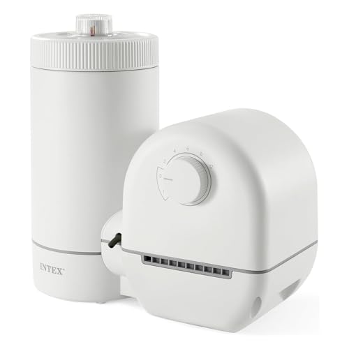 INTEX C1500 Cartridge Filter Pump for AGP: 1500 GPH Pump Flow Rate - Cartridge Gauge Indicator - HydroAeration Technology - Includes Type A Filter Cartridge - Turnover Rate/System Flow 1180 GPH