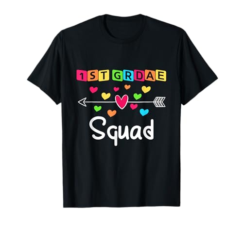 1er grado Teacher Shirts School Team Squad de primer grado Camiseta