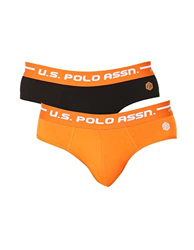 Image of U.S. Polo Assn. Men Logo Waistband Cotton Stretch IYAH Briefs - Pack of 2