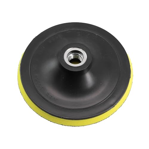 MiJunHD M14 Thread Hook and Loop Backing Pad, 3inch/80mm Self-adhesive Sanding Disc Backing Pad Angle Grinder Polisher Backer Plate for Polishing Sanding Buffing (1 Piece)