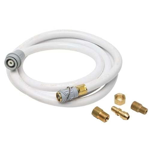 Lmuwecno Upgrade for Delta 6' Sink Spray Hose And Gray Plastic Coupling Nut RP40308GR Mfg #RP40308GR