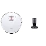 ECOVACS OZMO T8+ Saug- & Wischroboter mit automatischer Absaugstation - Staubsauger-Roboter mit Wischfunktion & intelligenter Navigation - Google Home, Alexa- & App-Steuerung