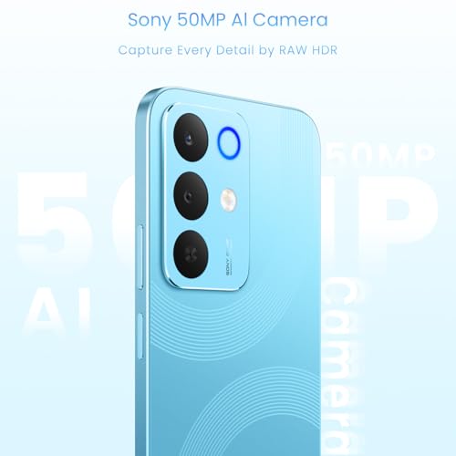Image of realme 15X 5G Smartphone 8+128GB Aqua Blue, 6.8-inch Screen, 144Hz Display,7000mAh Battery, 60W Fast Charging, 50+50MP AI Camera,Dimensity 6300 6nm Octa-core chipset Processor, IP69
