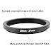 Briny River 39mm to 37mm Step-Down Filter Adapter Ring Metal Threaded Lens Converter for Filters and Accessories
