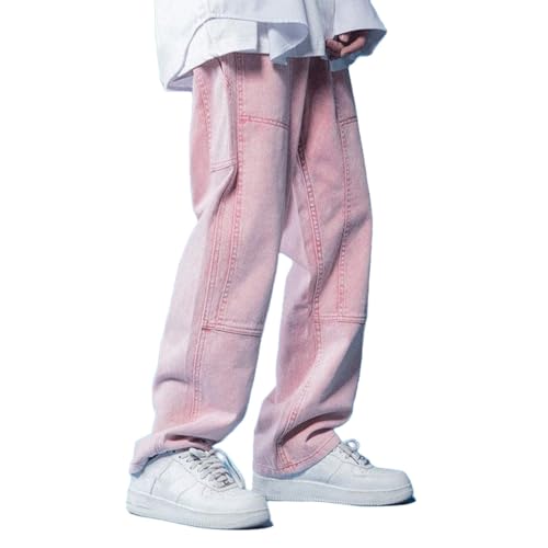 Mens Y2k Star Jeans Embroidery Hip Hop Streetwear Loose Baggy Jeans Summer Casual Wide Legs Denim Pants