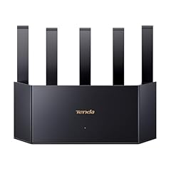 Tenda RX2L Pro AX1500Mbps Router WiFi 6 Dual-Band, 1201Mbps/ 5GHz e 300Mbps/2,4GHz, 5 Antenne Ad Alto Guadagno, 4 Porte Gigabit, Parental Control, Tecnologia WiFi+, WPA3, Dissipazione del Calore