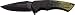 Dark Side Blades Navaja Black Green 2 Face, Longitud de la Hoja: 8,26 cm, DS de a053gn
