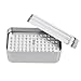 EustomA 72 Holes Burs Holder Blocks Autoclavable Bur Case 4 Color (Silver)