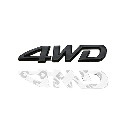 3D ���^���N���[�� 4WD AWD ���S�Ԃ̃X�e�b�J�[�o�b�W�G���u�����A�N�Z�T���[(4WD Black 87mm)