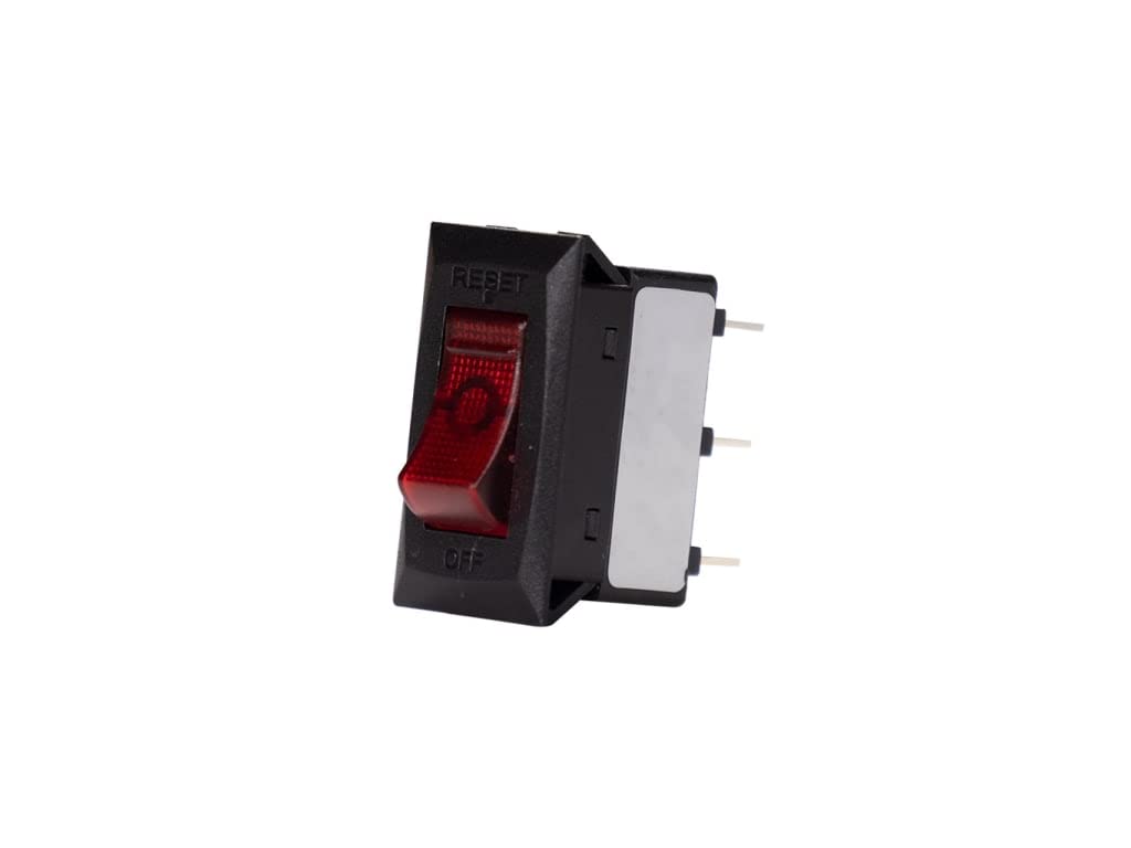 APPION 3-Position Electromechanical Switch, Hinge Lever Actuator, Red, Manual Operation