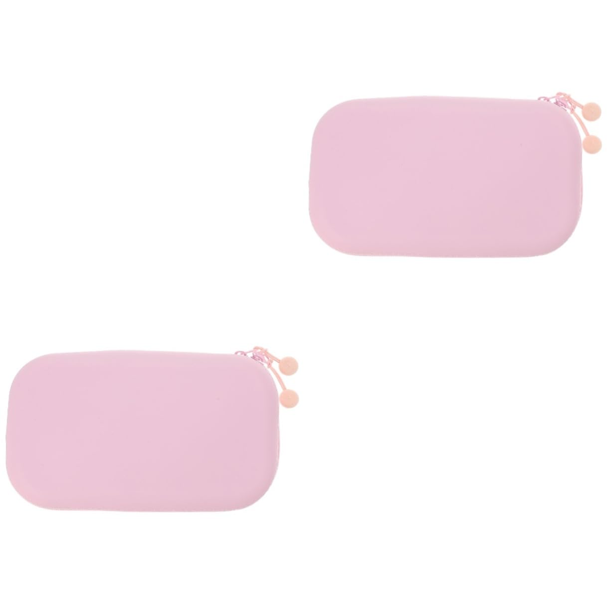 2 Pezzi Astuccio Silicone Resistente e Capiente Organizer Portapenne Multifunzionale per Adulti per Trucco Scuola e Ufficio Colore Rosa