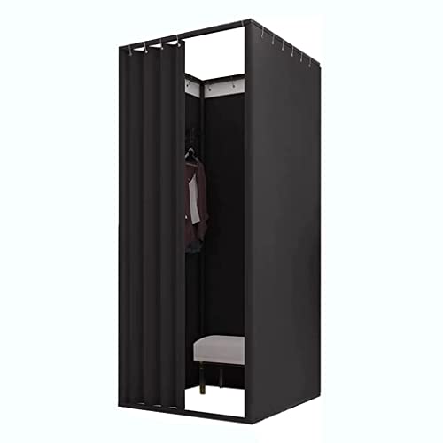 SIAMZYWV Portable Dressing Room Square Removable Clothing Store Fitting Room Privacy Screen Partition Changing Room for Tailor Shop Theater Fitting Room