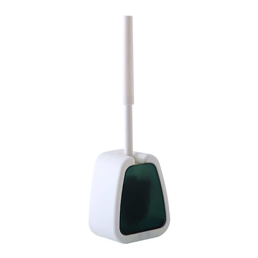 Toilet Cleaner Brush Toilet Brush and Holder, Toilet Bowl Cleaner Brush with Durable Scrubbing Bristles Toilet Brush Holder for Bathroom Brush for Bathroom(B) (A)