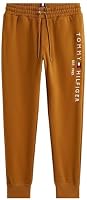 Tommy Hilfiger Men's Tommy Logo Sweatpant Pants, Country Brown, Medium, Mens Clothing - Classic Fit, Everyday Comfort