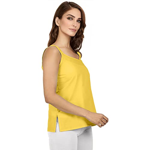 Image of Cotton Short Camisole Non-Stretchable Slip for Women | Short Kurti Slip | Short Camisole | Half-Length Lining | Waist Length Inner | Sameez | Samij(Half Slip)