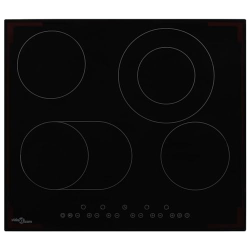 Somanki Vitrocerámica con 4 quemadores Control táctil 6600 W, Placa Induccion, Placas De Induccion, Horno Y Placa Induccion, Electrodomésticos
