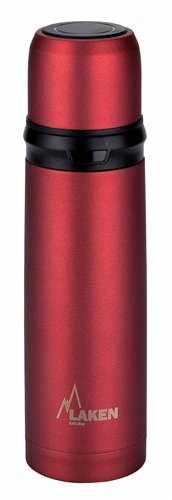 Laken Flasque isotherme de en acier inoxydable avec isolation sous vide 1L Rouge