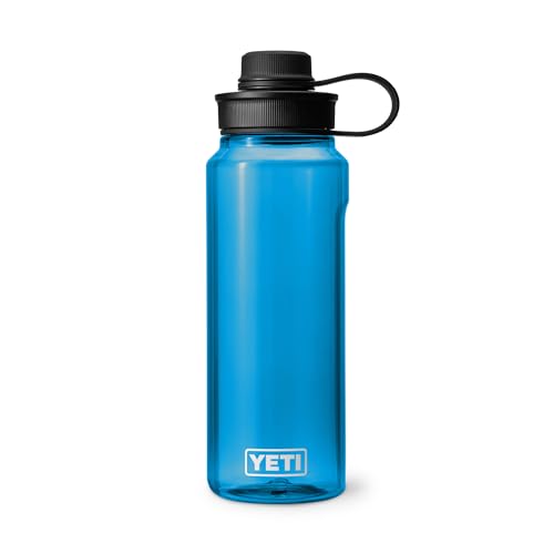 Image of YETI Yonder Water Bottle with Yonder Tether Cap, Lightweight, Leakproof and BPA-Free