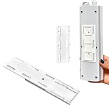 6 Pack Self-Adhesive Desktop Socket Fixer, Adhesive Punch Free Socket Holder Cable Management Punch for Cable Management