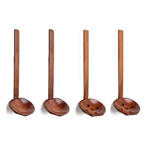 Cucharas de Sopa de Madera de Mango Largo Vastsea Cover
