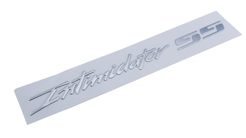 Image of 2Pc Intimidator SS Decal Emblems 3D Domed Badges Sticker Nameplate Replacement for SS (Silver)