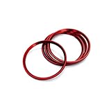 AJLOTMO 4 Pieces Alloy Car Wheel Rim Center Cap Hub Rings Decoration fit for Audi A3 A4 A5 Q3 Q5 Q7 TT...