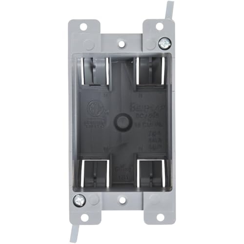Image of Southwire Southwire MSB1G One Gang Device Box with Depth Adjustable; Heavy Duty 42lb; Gray