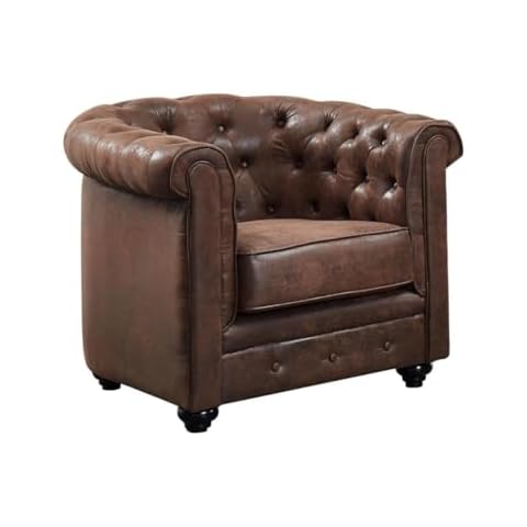 Fauteuil Chesterfield Microfibre Vente-unique Cover