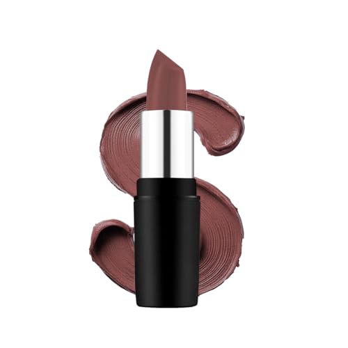 Image of Swiss Beauty Pure Matte Creamy Lipstick | Non-drying, Highly pigmented Lipstick | Shade- Hazelnut, 3.8gm|