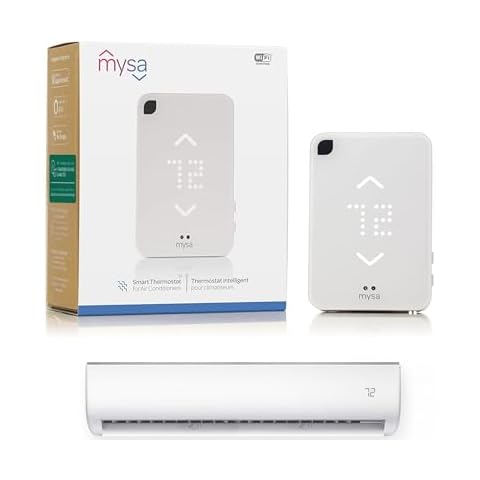 Mysa Smart Thermostat for Mini-Split Heat Pumps & AC | Smart Controller Replaces Remote | Control with 100% Free App | No Subscription | Easy Setup | HomeKit, Alexa, Google Home | Wi-Fi Programmable Cover