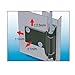 Zinc Alloy Black Door Fittings Industrial Heavy Hinge Hardware Load-bearing Hinge(180 Degree Adjustable) 1Pcs(130mm Left)