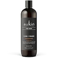 Sukin For Men, 3-in-1 Wash, Energising, 500ml