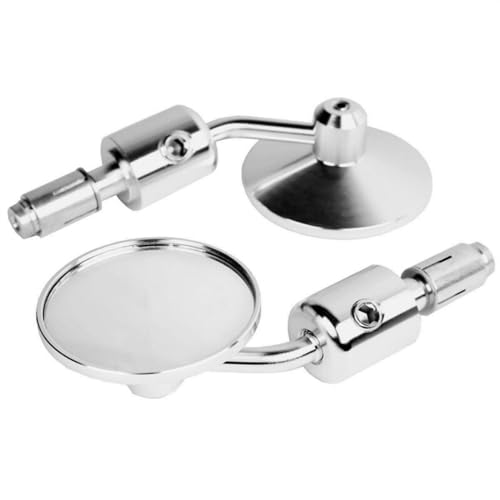 Espejos de barra CNC en aluminio anodizado plata para Kawasaki Z1000 y Z750