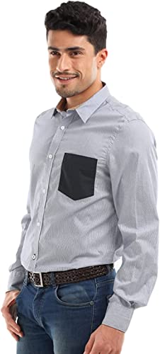 French Connection Blue Stripe Shirt (S)