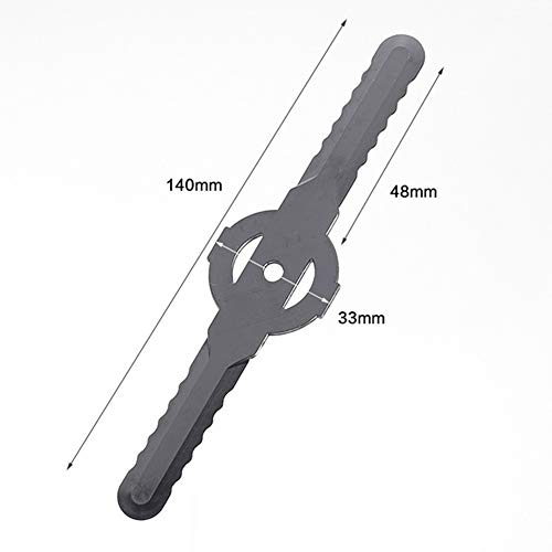 Fansipro 5 PCS Plastic Mower Grass Trimmer Blades for Qualcast Bosch Gtech Lawnmower, 140 x 33 x 2 MM, Gray